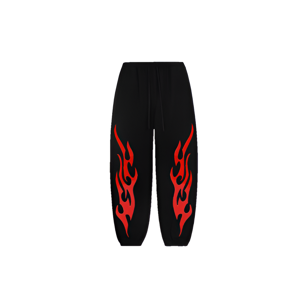 Red Flame Baggy Joggers