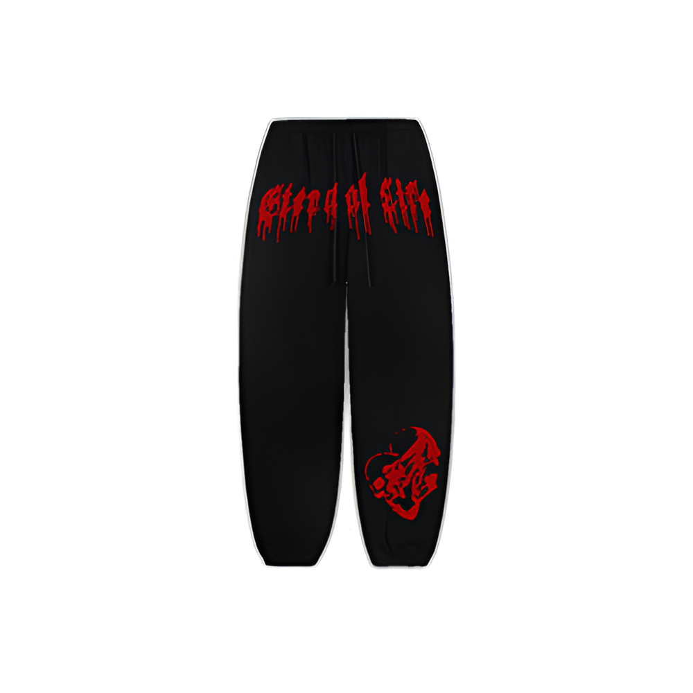 Red Tired of Life Joggers