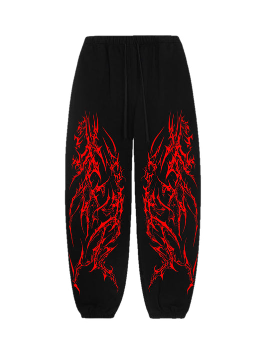 Red Night Baggy Joggers