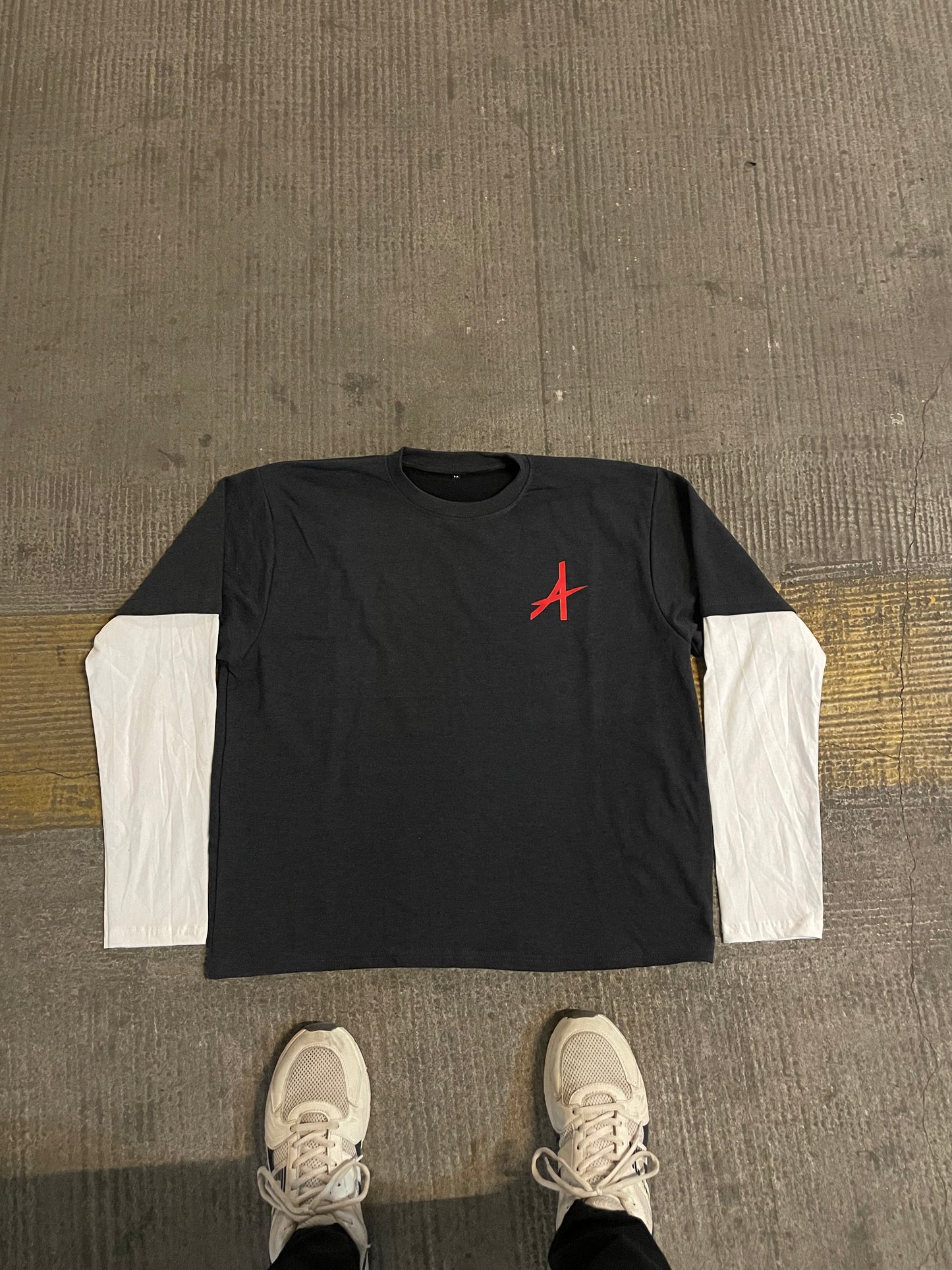 Layercore Boxy Fit Long Sleeve T-Shirt Grey